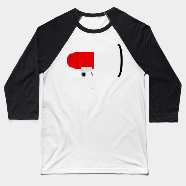 Megaphone Baseball T-Shirt by rheyes